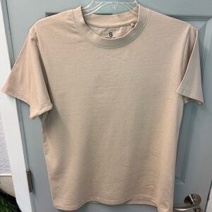 One Brand-Small Men's Beige T-Shirt/made in Italy